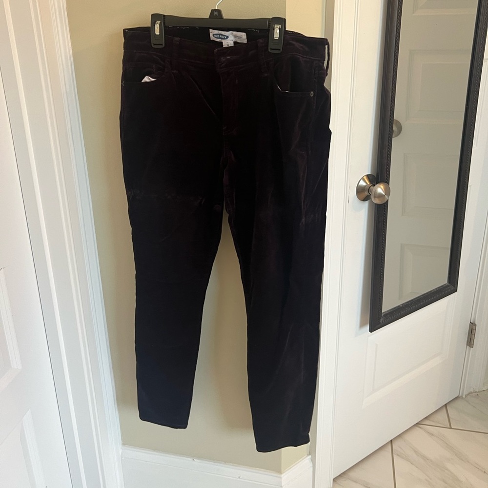Old Navy Deep Purple Velvet Pants